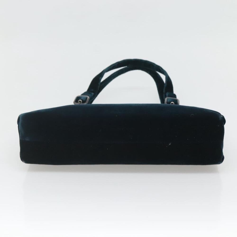 PRADA Tote Bag Velor Navy Silver - Picture 9 of 12
